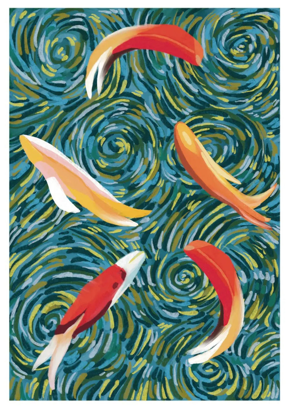 Koi Fish Card