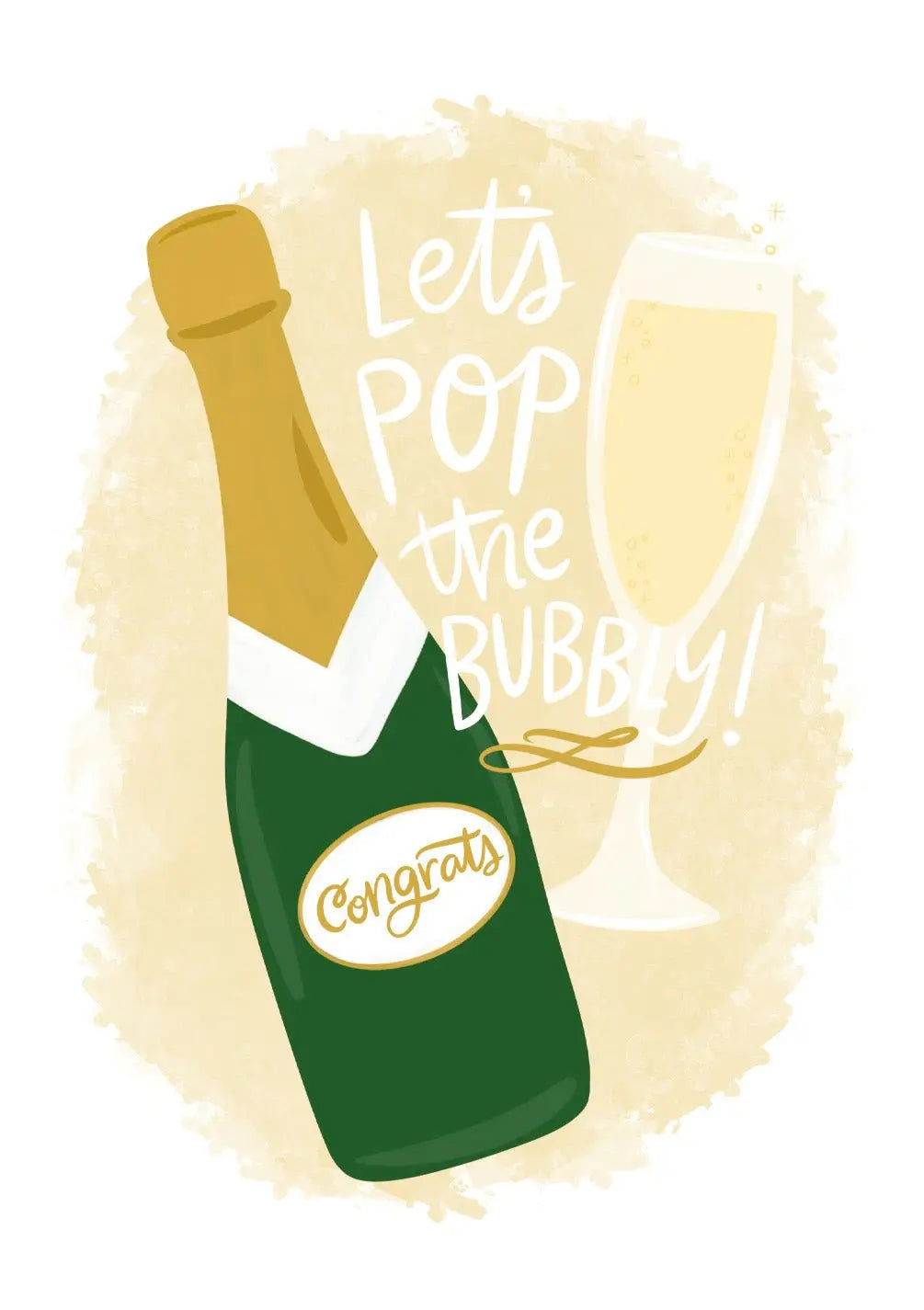 Let's Pop the Bubbly Card