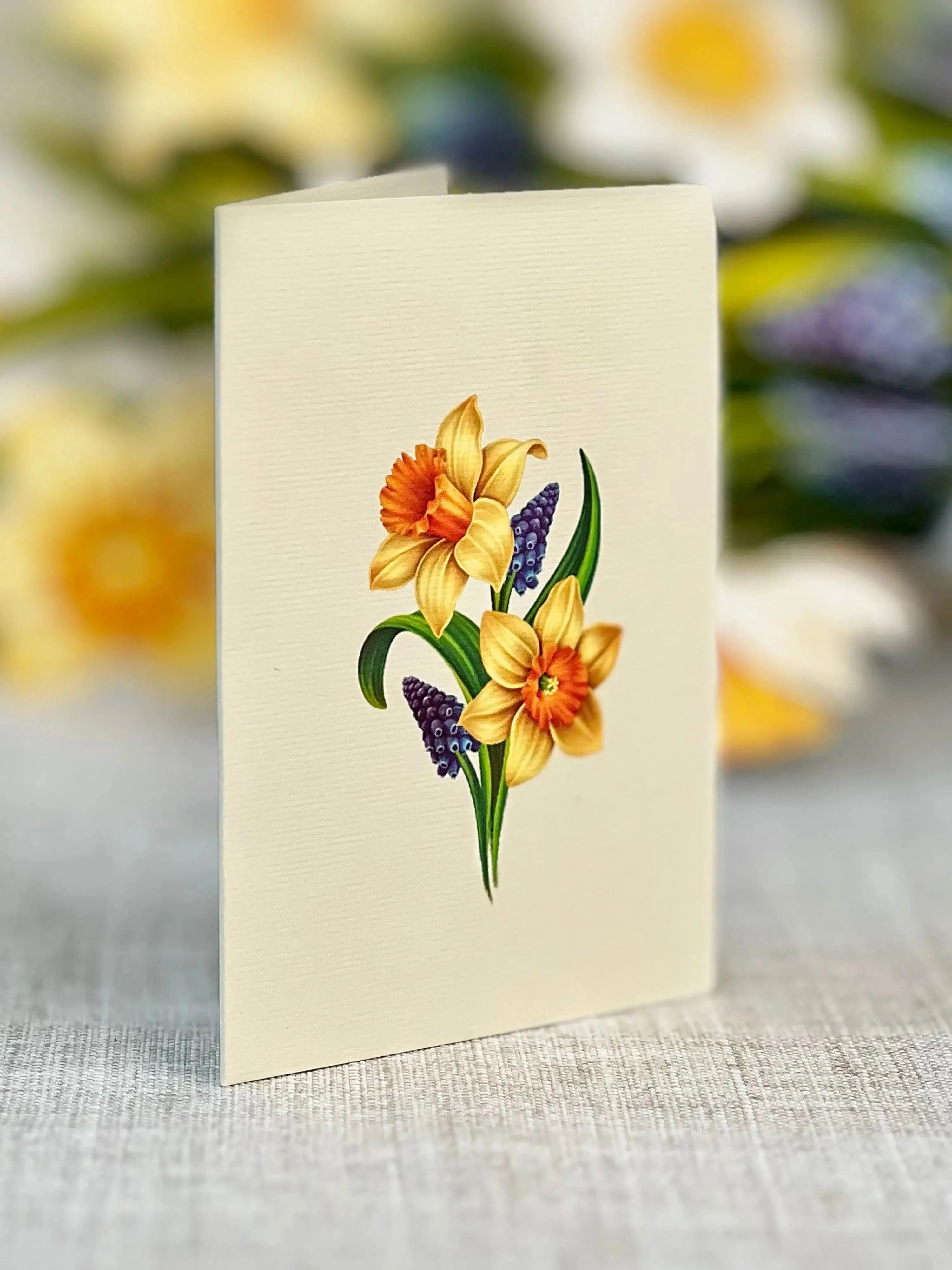 Mini English Daffodil Pop-Up Card