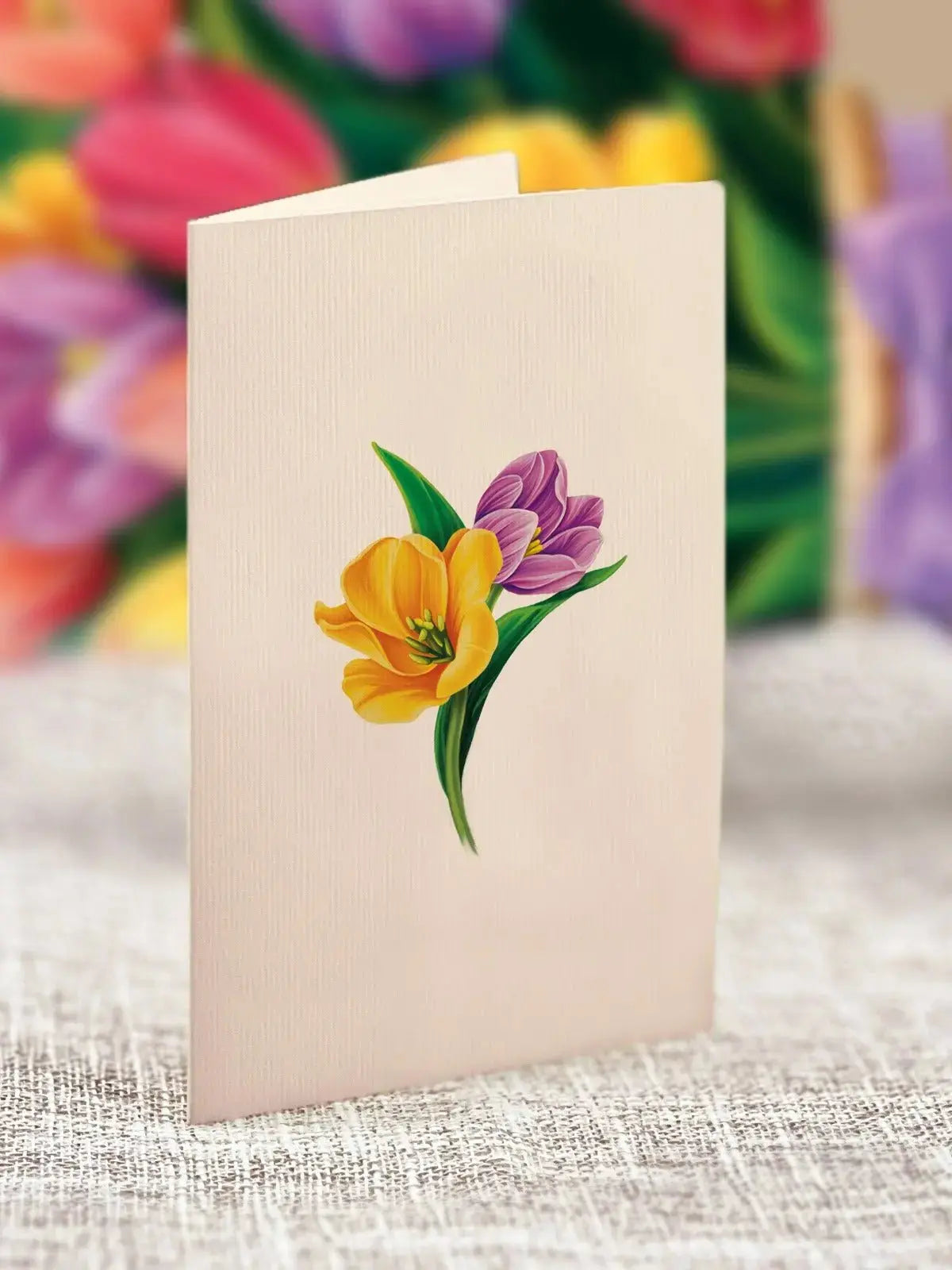 Mini Festive Tulips Pop-Up Card