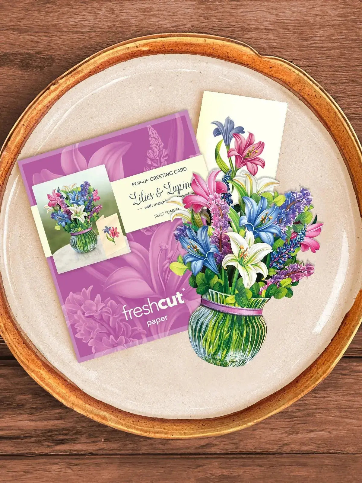 Mini Lilies & Lupines Pop-Up Card