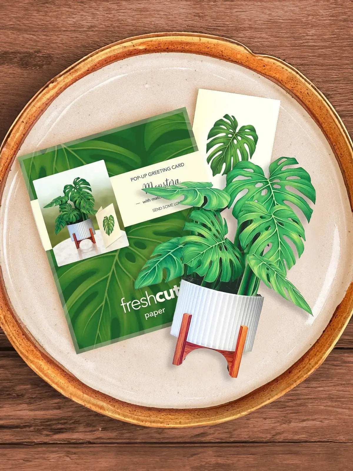 Mini Monstera Pop-Up Card