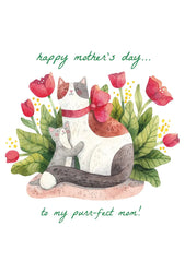 Purrfect Mom Card