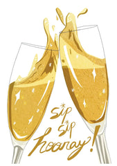 Sip Sip Hooray Card