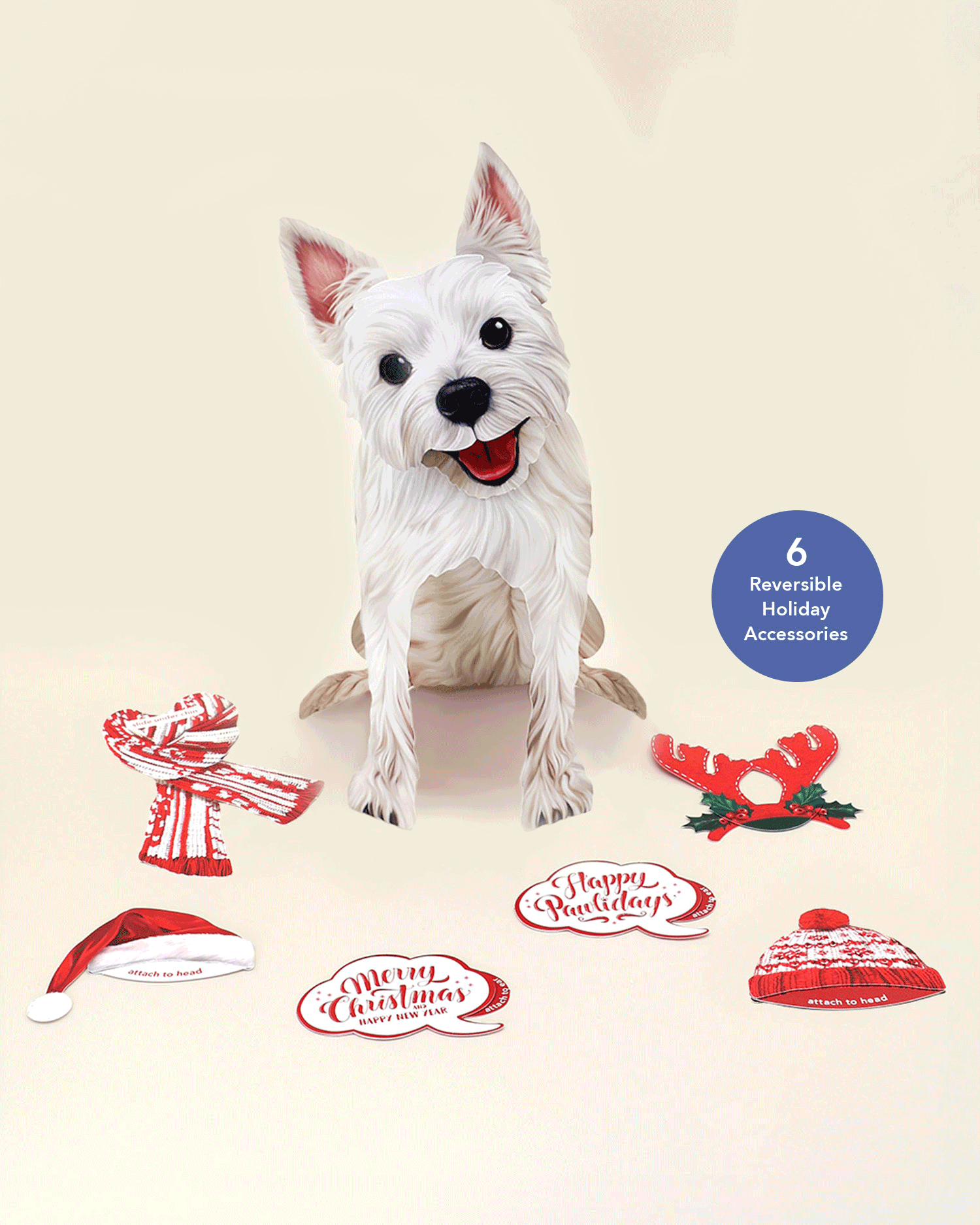 Holiday Westie Pop-Up Card